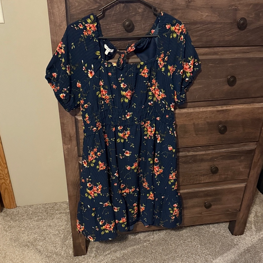 Maurices Navy Floral Dress